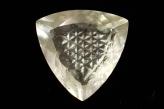 甲州貴石切子 鑑別書付きリビアングラス(リビアグラス)ルース エジプト産　ファイナルグレード 16.566ct